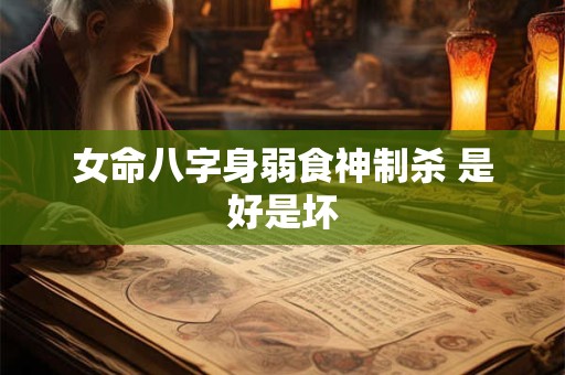 详细阅读:女命八字身弱食神制杀 是好是坏 女命八字身弱食神制杀 是好是坏