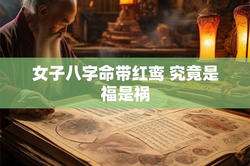 女子八字命带红鸾 究竟是福是祸