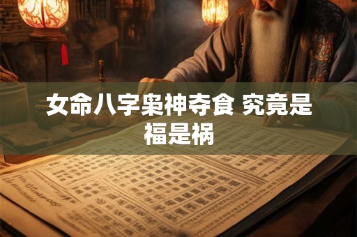 女命八字枭神夺食 究竟是福是祸
