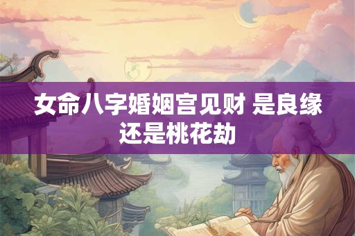 女命八字婚姻宫见财 是良缘还是桃花劫