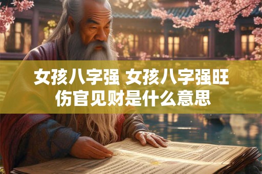 女孩八字强 女孩八字强旺 伤官见财是什么意思