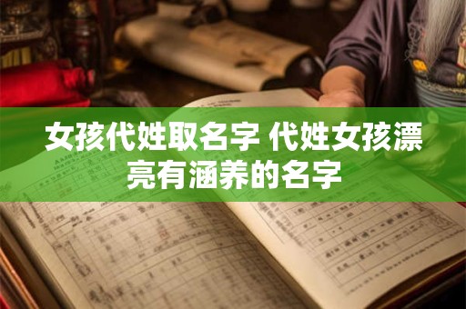 女孩代姓取名字 代姓女孩漂亮有涵养的名字