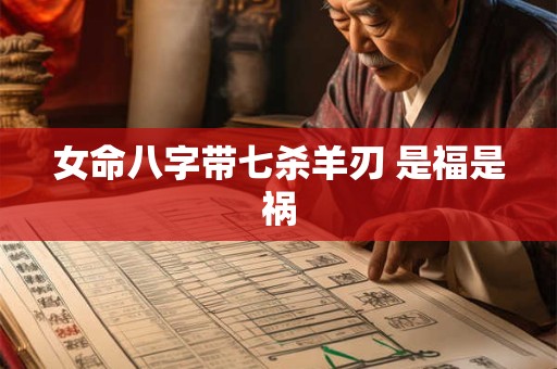 女命八字带七杀羊刃 是福是祸
