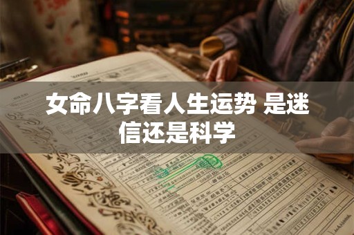 女命八字看人生运势 是迷信还是科学