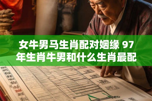 女牛男马生肖配对姻缘 97年生肖牛男和什么生肖最配对
