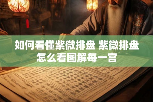 如何看懂紫微排盘 紫微排盘怎么看图解每一宫