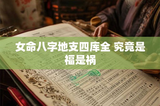 女命八字地支四库全 究竟是福是祸