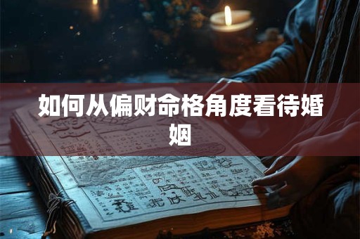 如何从偏财命格角度看待婚姻
