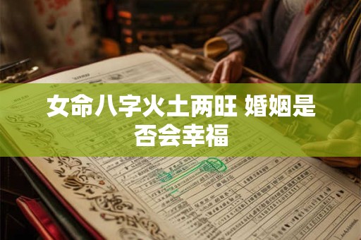 女命八字火土两旺 婚姻是否会幸福