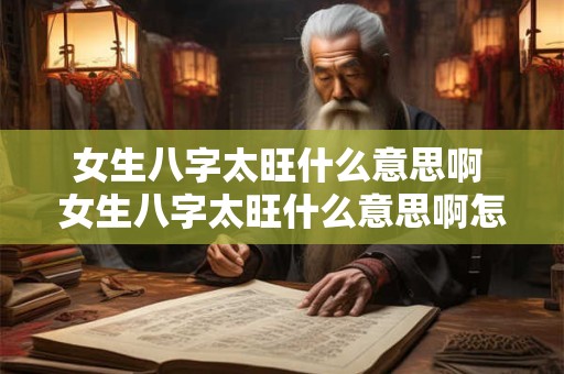 女生八字太旺什么意思啊 女生八字太旺什么意思啊怎么办