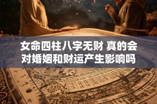 女命四柱八字无财 真的会对婚姻和财运产生影响吗
