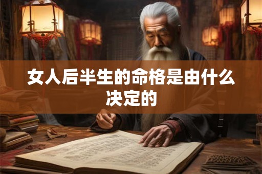 女人后半生的命格是由什么决定的