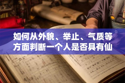 如何从外貌、举止、气质等方面判断一个人是否具有仙女命格