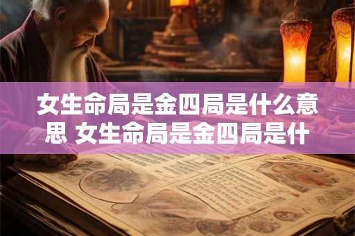 女生命局是金四局是什么意思 女生命局是金四局是什么意思女命主廉贞