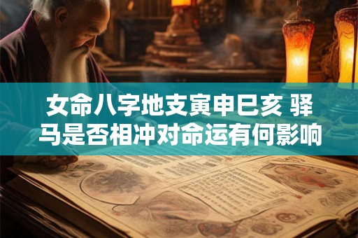 女命八字地支寅申巳亥 驿马是否相冲对命运有何影响