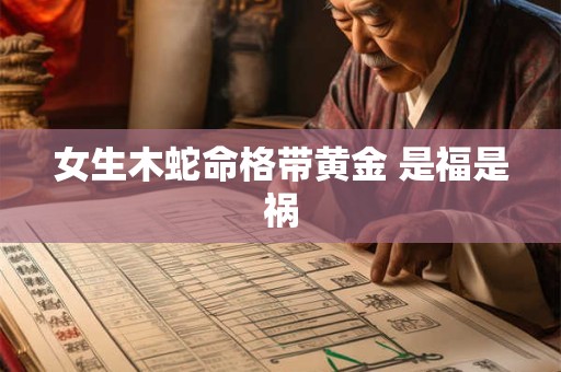 女生木蛇命格带黄金 是福是祸