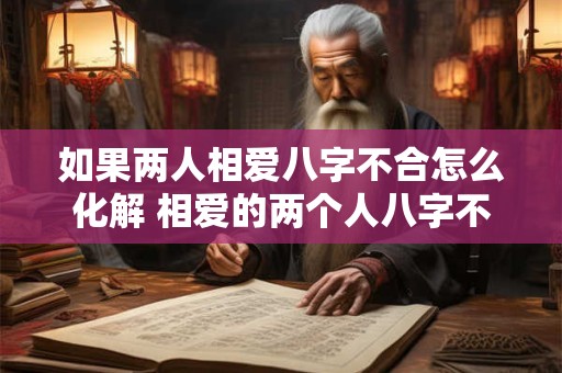 详细阅读:如果两人相爱八字不合怎么化解 相爱的两个人八字不合 真的会相克吗 如果两人相爱八字不合怎么化解 相爱的两个人八字不合 真的会相克吗