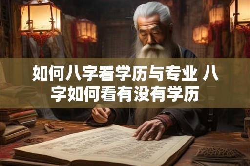 如何八字看学历与专业 八字如何看有没有学历