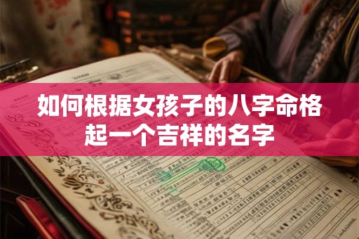 如何根据女孩子的八字命格起一个吉祥的名字