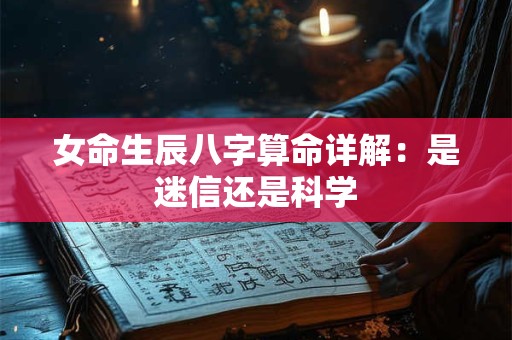 女命生辰八字算命详解：是迷信还是科学