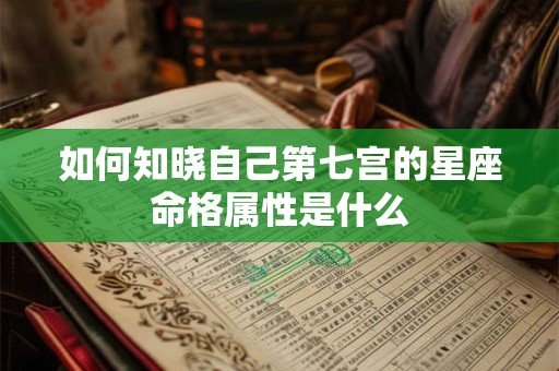 如何知晓自己第七宫的星座命格属性是什么