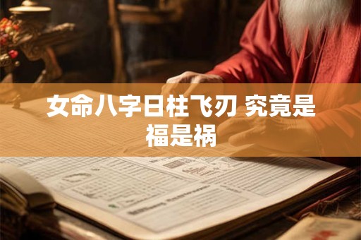 女命八字日柱飞刃 究竟是福是祸