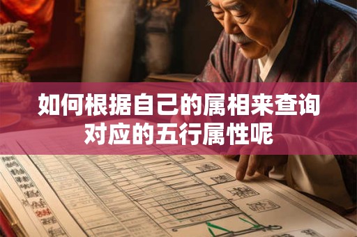 如何根据自己的属相来查询对应的五行属性呢