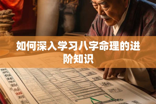 如何深入学习八字命理的进阶知识