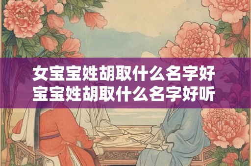 女宝宝姓胡取什么名字好 宝宝姓胡取什么名字好听 女孩 女宝宝姓胡取什么名字好 宝宝姓胡取什么名字好听 女孩