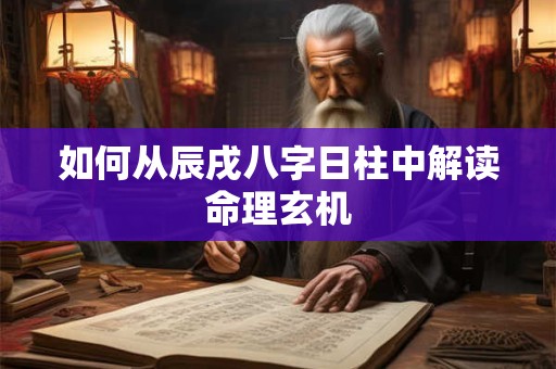如何从辰戌八字日柱中解读命理玄机