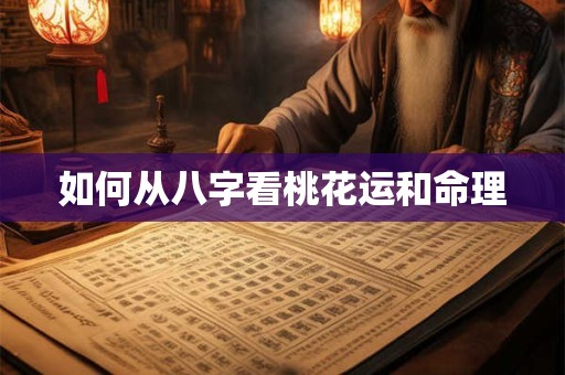 如何从八字看桃花运和命理