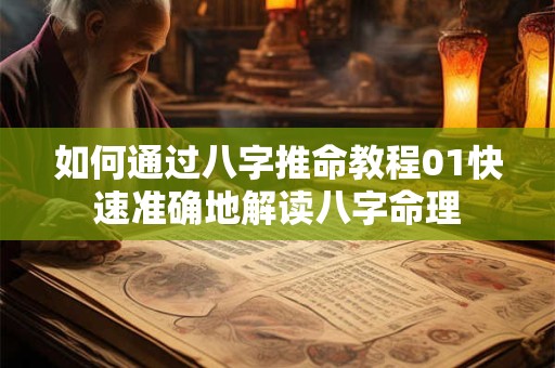 如何通过八字推命教程01快速准确地解读八字命理