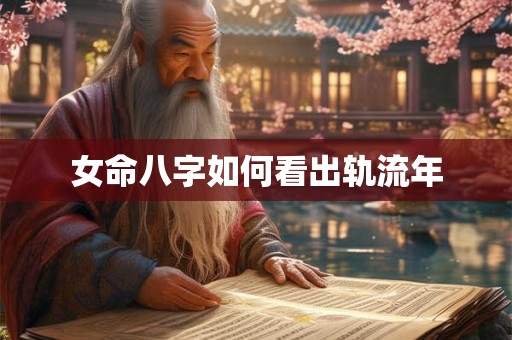 女命八字如何看出轨流年