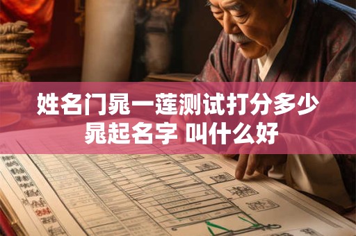 姓名门晁一莲测试打分多少 晁起名字 叫什么好