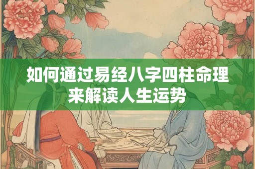 如何通过易经八字四柱命理来解读人生运势