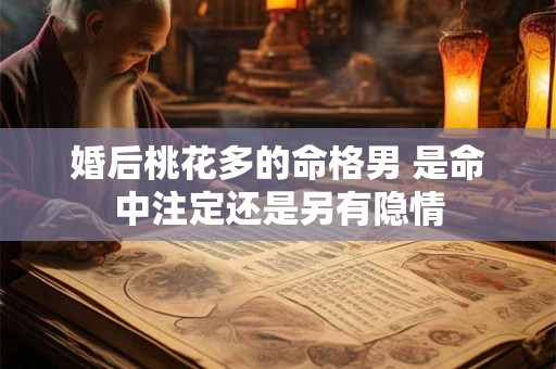 婚后桃花多的命格男 是命中注定还是另有隐情