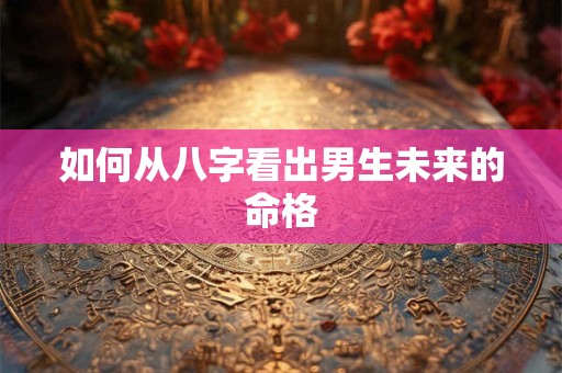 如何从八字看出男生未来的命格 如何从八字看出男生未来的命格