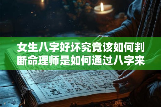 女生八字好坏究竟该如何判断命理师是如何通过八字来看透一个人的命运呢