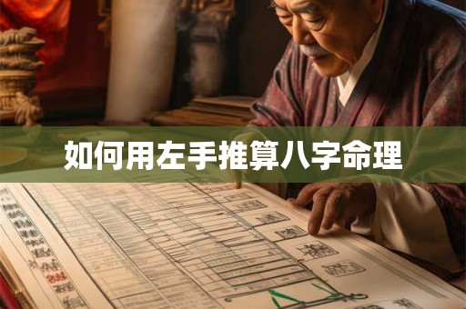如何用左手推算八字命理 如何用左手推算八字命理