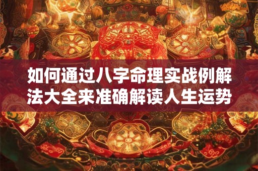 如何通过八字命理实战例解法大全来准确解读人生运势