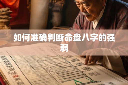 如何准确判断命盘八字的强弱