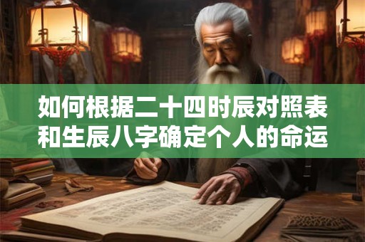 如何根据二十四时辰对照表和生辰八字确定个人的命运和运势