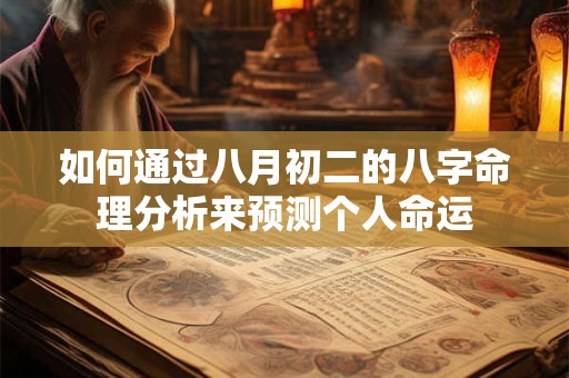 如何通过八月初二的八字命理分析来预测个人命运