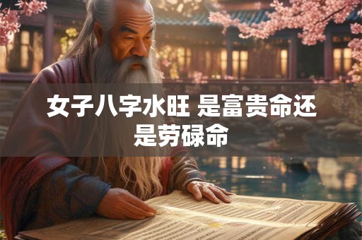 女子八字水旺 是富贵命还是劳碌命