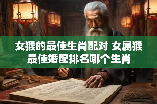 女猴的最佳生肖配对 女属猴最佳婚配排名哪个生肖