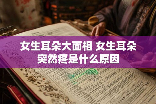 女生耳朵大面相 女生耳朵突然疼是什么原因