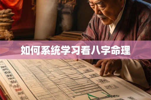 如何系统学习看八字命理
