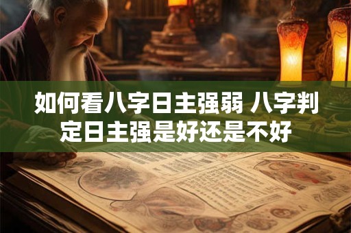 如何看八字日主强弱 八字判定日主强是好还是不好