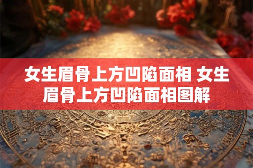 女生眉骨上方凹陷面相 女生眉骨上方凹陷面相图解