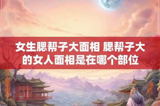 女生腮帮子大面相 腮帮子大的女人面相是在哪个部位 女生腮帮子大面相 腮帮子大的女人面相是在哪个部位